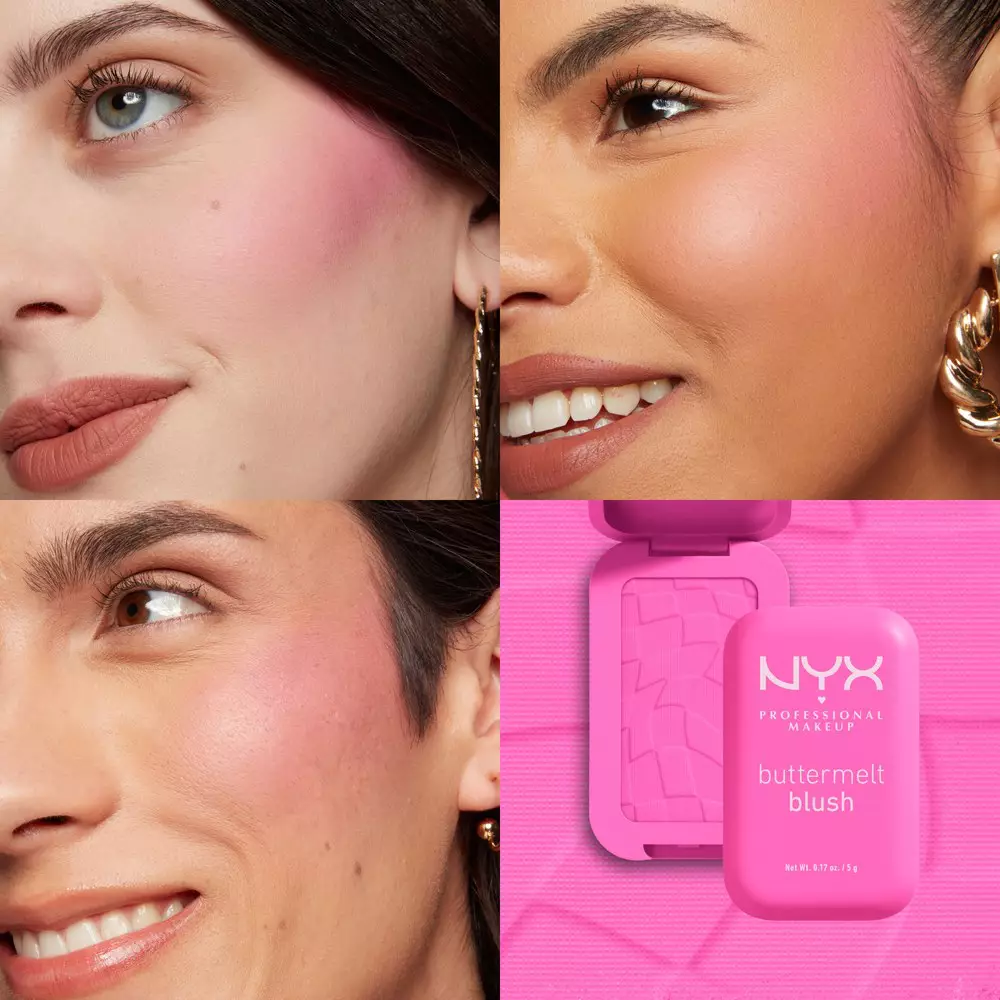 Roż do twarzy o intensywnej pigmentacji Buttermelt Blush NYX PM