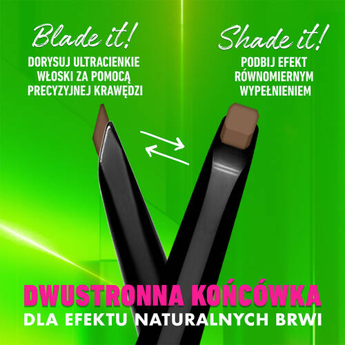 Dwustronna kredka do brwi NYX Professional Makeup Blade & Shade