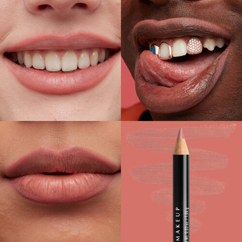 Makijaż ust z kredką do ust NYX PM Slim Lip Pencil