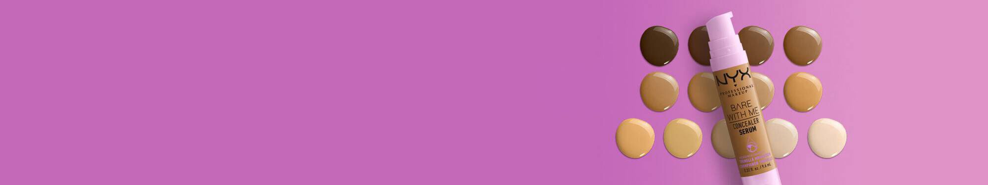 Fioletowe tło z żołtą, okrągłą plamą w prawym dolnym rogu.