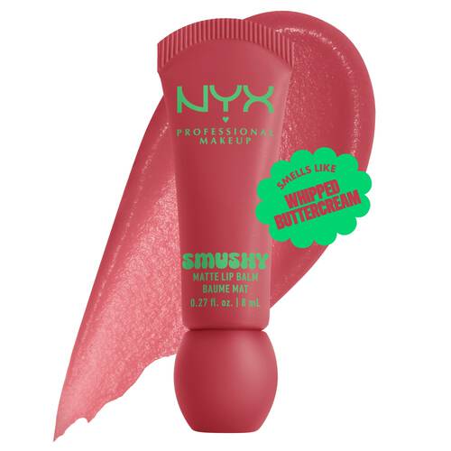 Smushy Matte Lip Balm od NYX PM w ciemniejszym odcieniu nude.