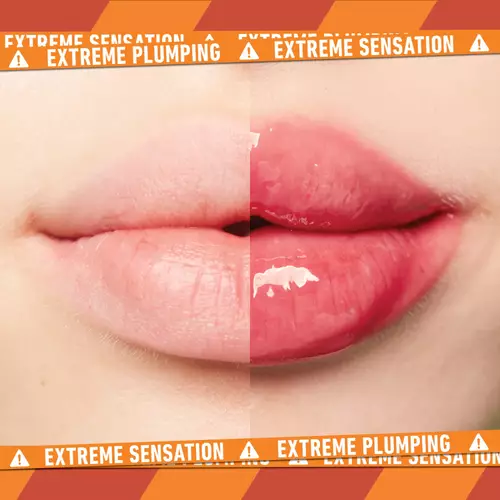 DUCK PLUMP PLUMPING LIP LINER NYX PM na ustach przed i po 