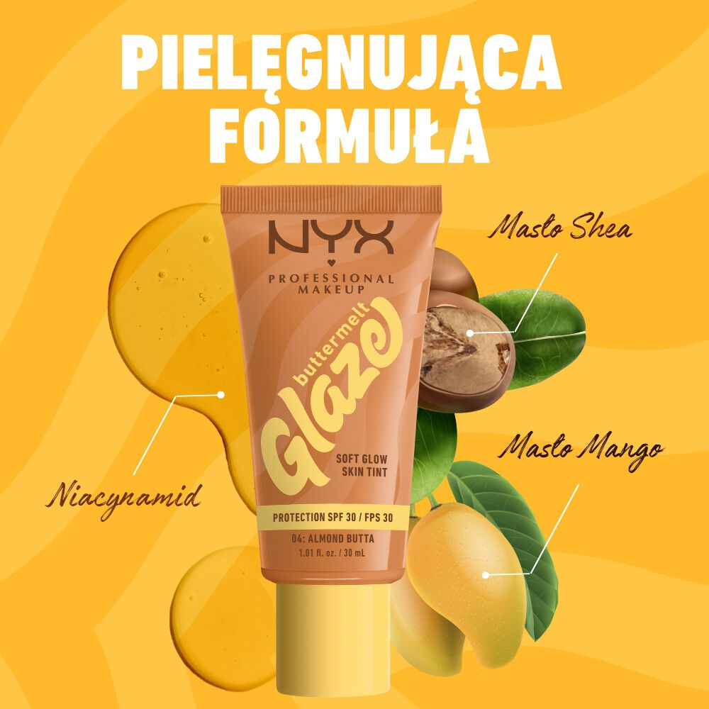 Tint do twarzy rozświetlająco-tonujący Buttermelt Glaze NYX Professional Makeup