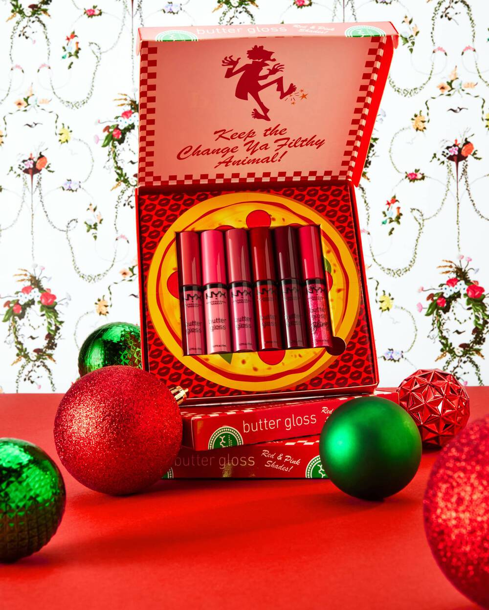 Zestaw błyszczykow NYX Professional Makeup Home Alone Butter Gloss Pizza Vault