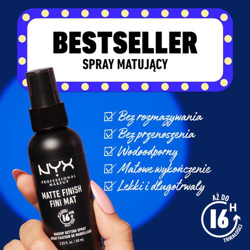 Matowy spray utrwalający makijaż Matte Finish NYX Professional Makeup