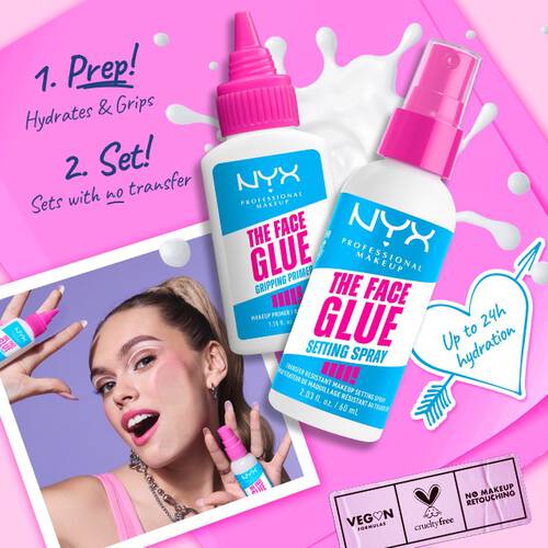 Spray utrwalający makijaż The Face Glue NYX PM