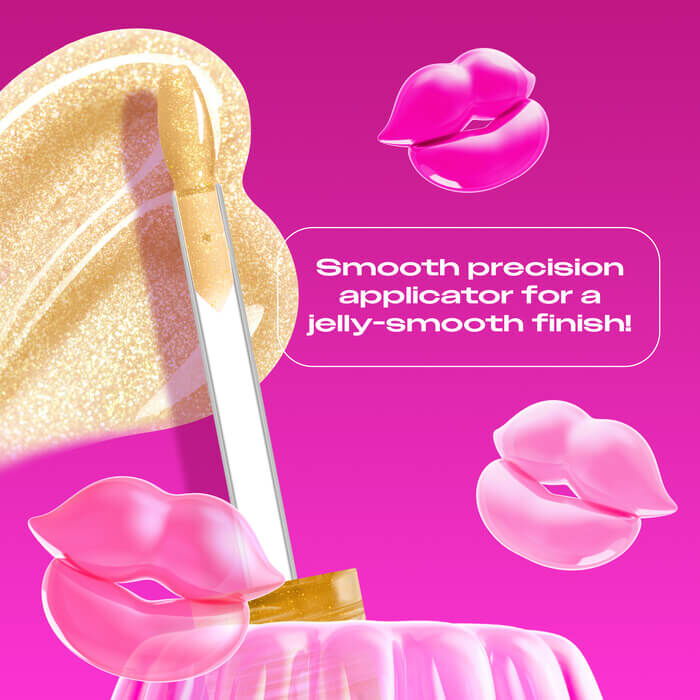 Jelly Job applicator close up highlighting the new spatula applicator for a jelly-smooth finish