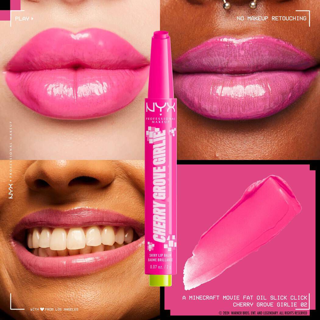 A MINECRAFT MOVIE Fat Oil Slick Click Balsam Do Ust W Sztyfcie