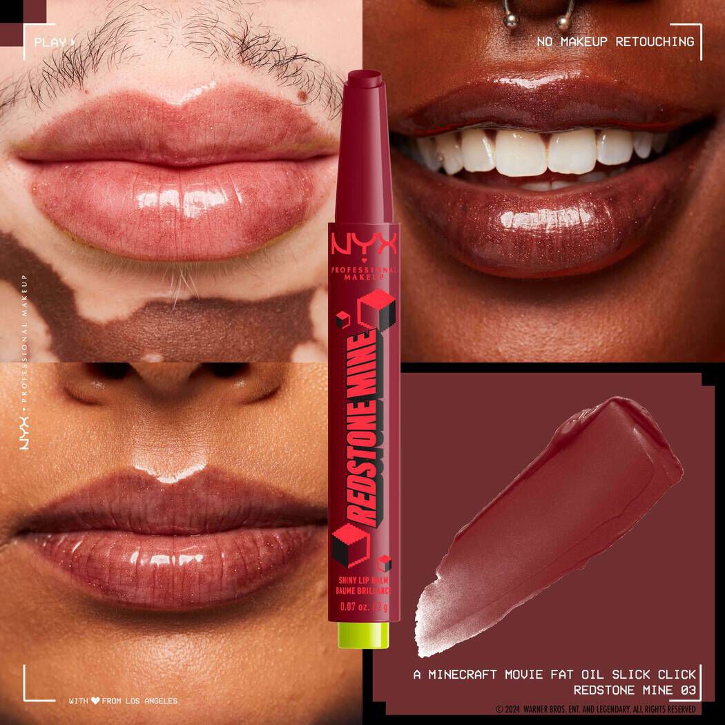 A MINECRAFT MOVIE Fat Oil Slick Click Balsam Do Ust W Sztyfcie