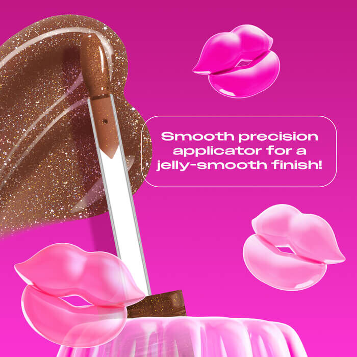 Jelly Job applicator close up highlighting the new spatula applicator for a jelly-smooth finish
