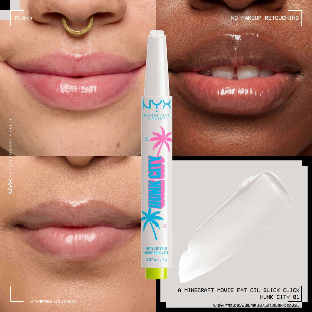 A MINECRAFT MOVIE Fat Oil Slick Click Balsam Do Ust W Sztyfcie