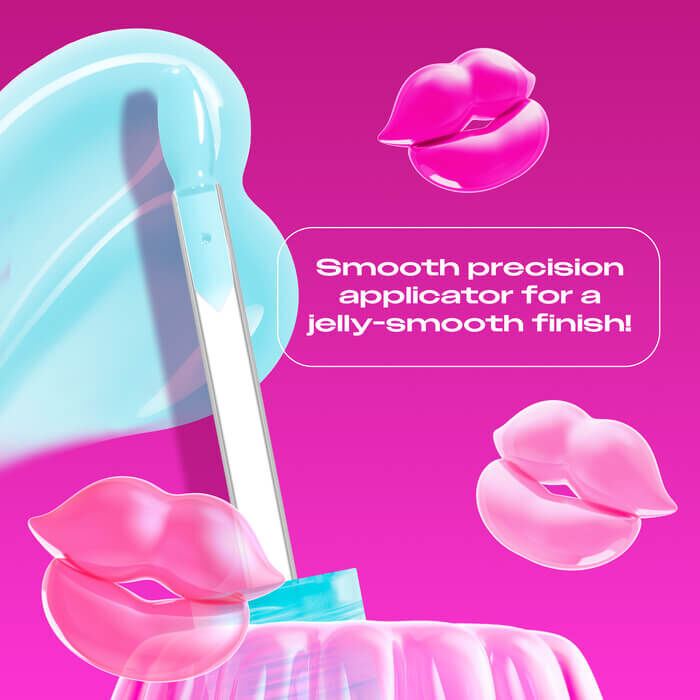 Jelly Job applicator close up highlighting the new spatula applicator for a jelly-smooth finish