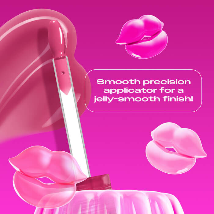 Jelly Job applicator close up highlighting the new spatula applicator for a jelly-smooth finish