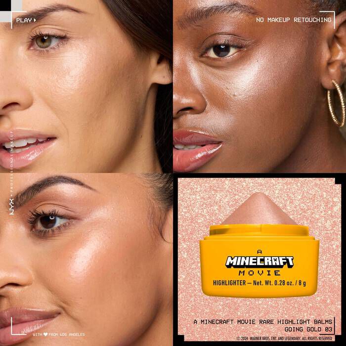 A MINECRAFT MOVIE Rare Highlight Balms Rozświetlacz