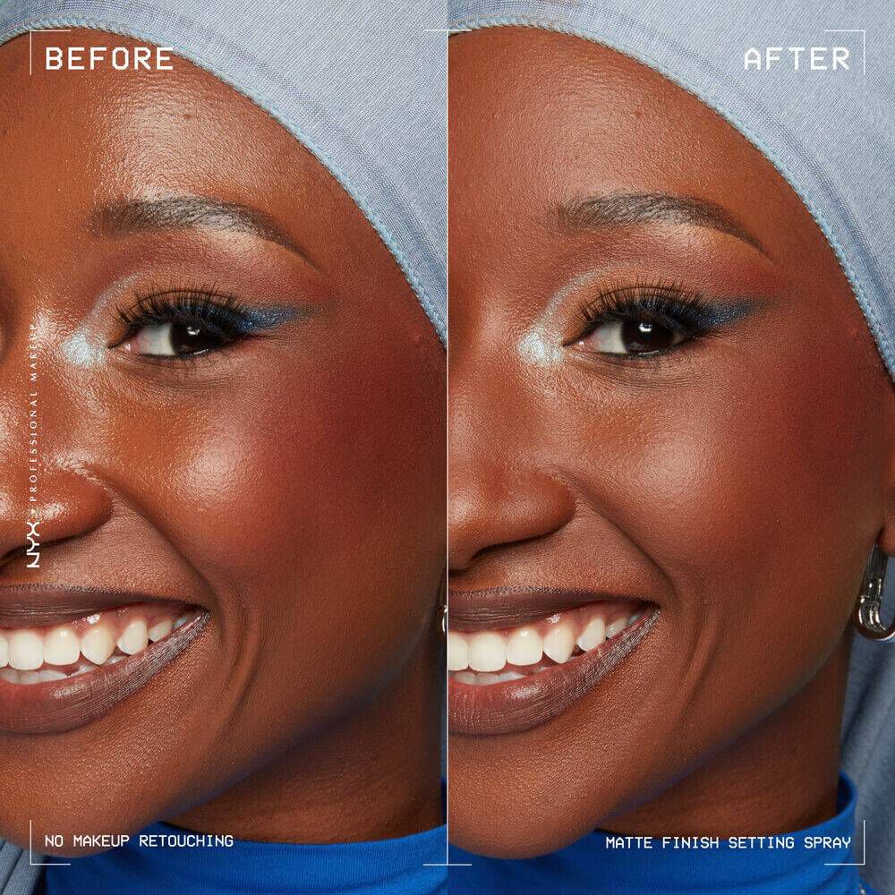 Matowy spray utrwalający makijaż