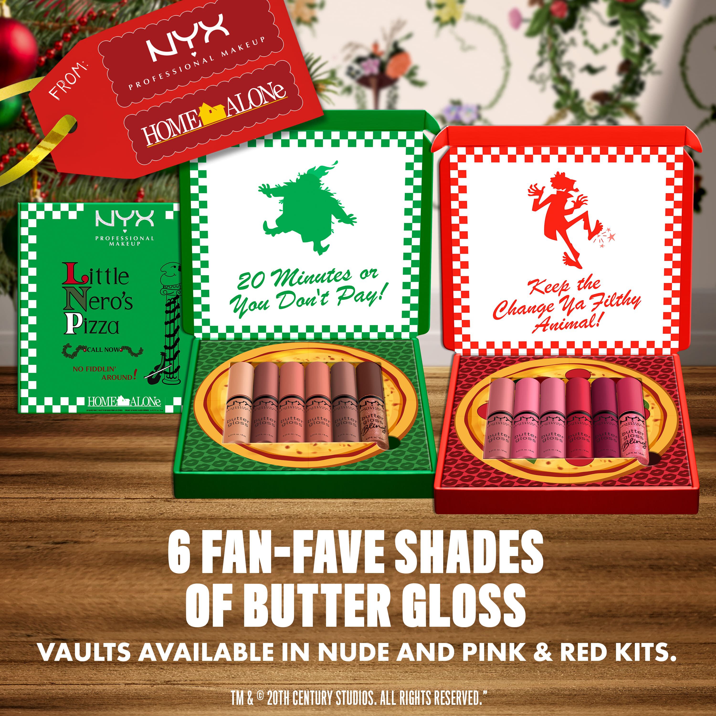 HOME ALONE BUTTER GLOSS PIZZA VAULT - ZESTAW BŁYSZCZYKOW