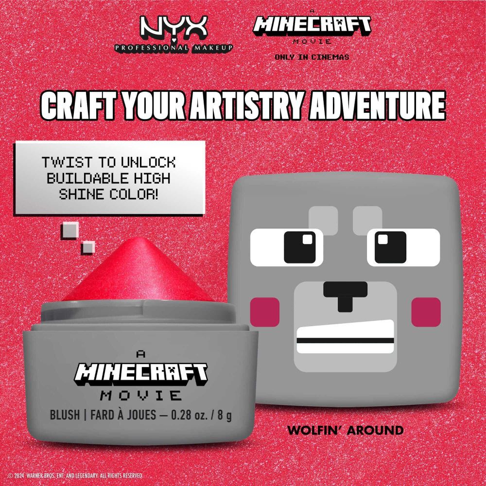 A MINECRAFT MOVIE Cheeky Mob Balms Roż Do Policzkow