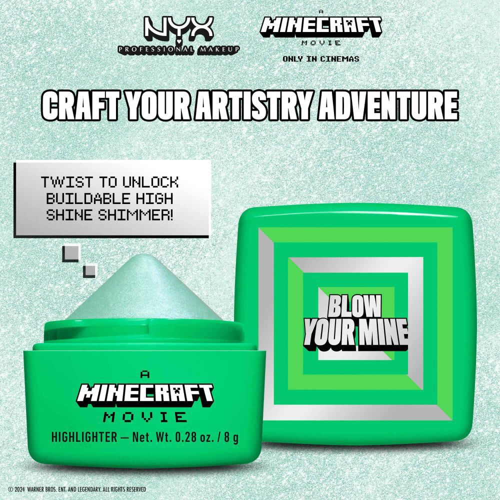 A MINECRAFT MOVIE Rare Highlight Balms Rozświetlacz