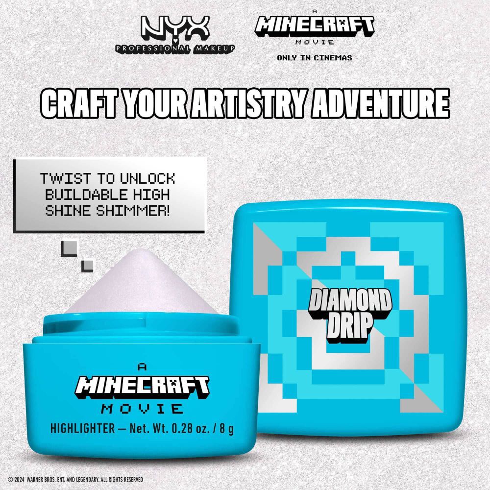 A MINECRAFT MOVIE Rare Highlight Balms Rozświetlacz